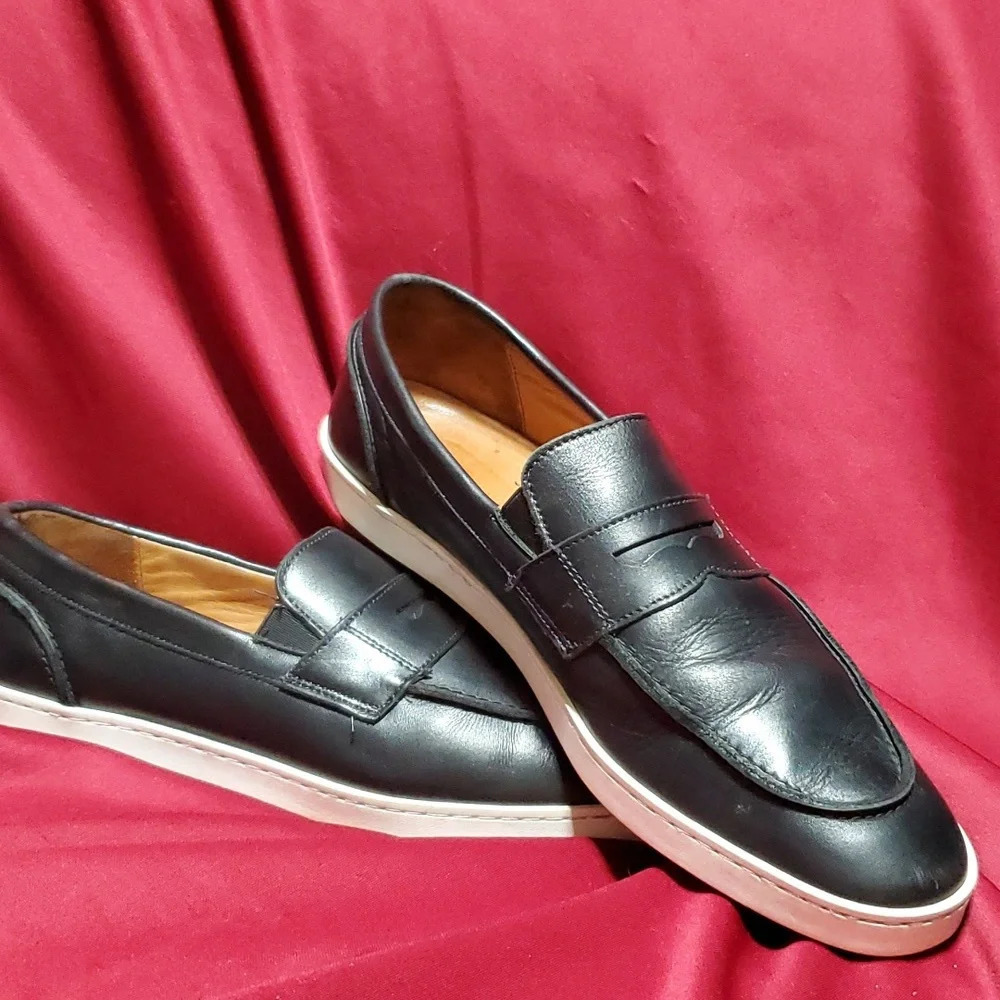 Allen Edmonds Randolph Leather Rubber Sole Loafer Black